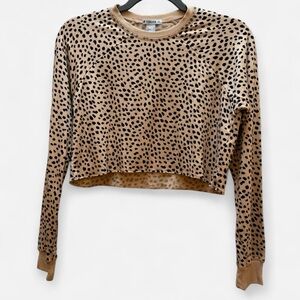 Forever 21 Cheetah Print Crop Top Size Small
